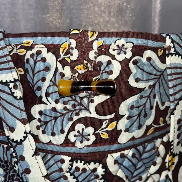 Vera Bradley Retired Slate Blooms Tote Bag - Picture 5 of 6